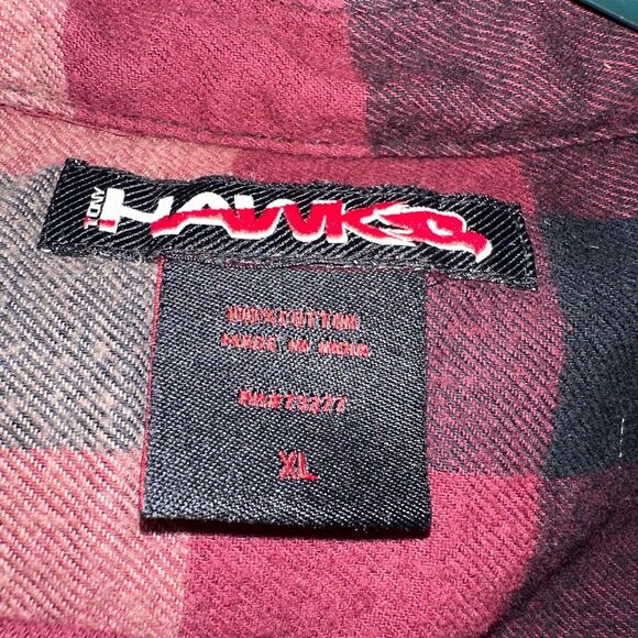 Checkered Plaid Cotton Button Down Tavern Grunge Flannel Mens XL Lumberjack - Picture 6 of 16